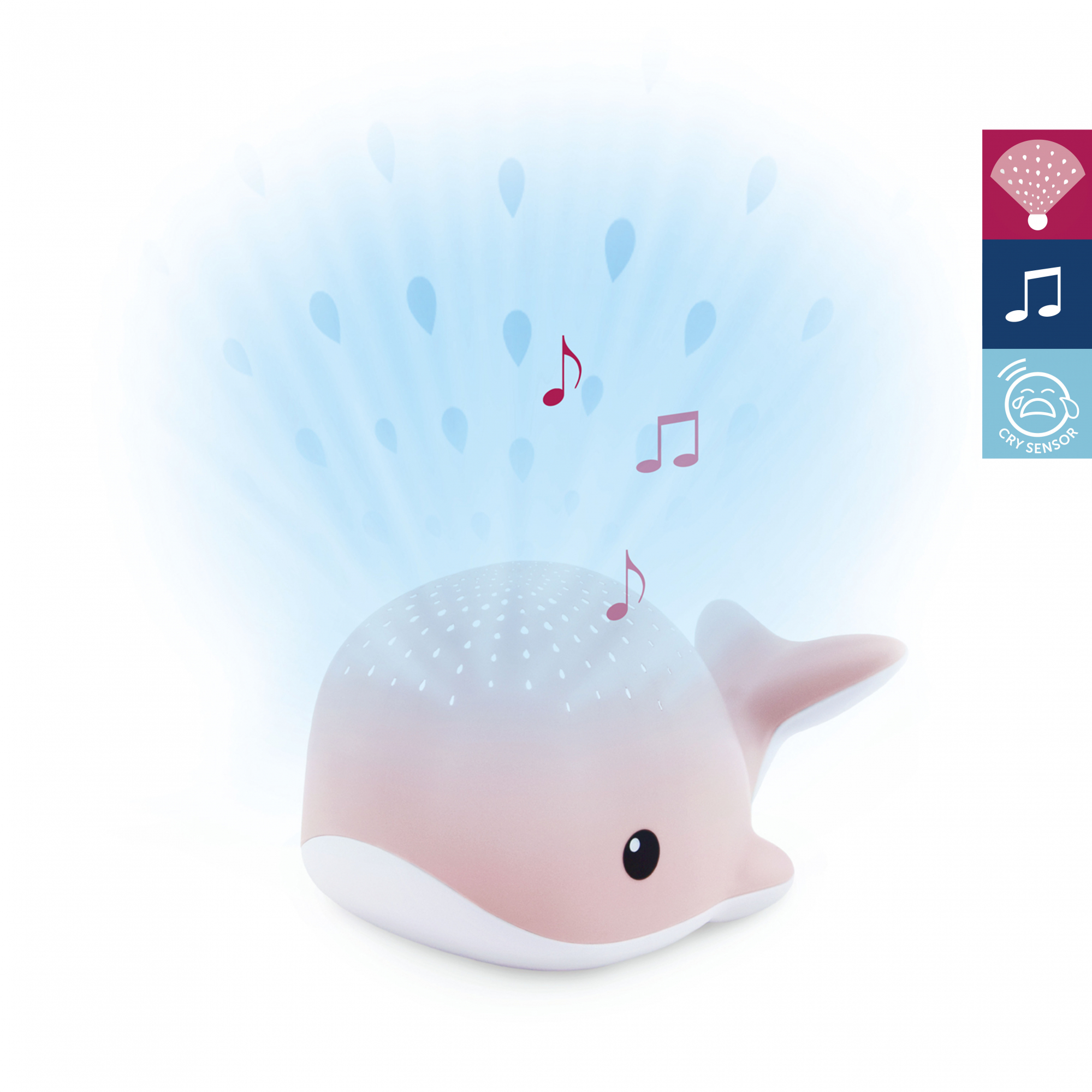 Zazu Projector Wally the Whale Pink