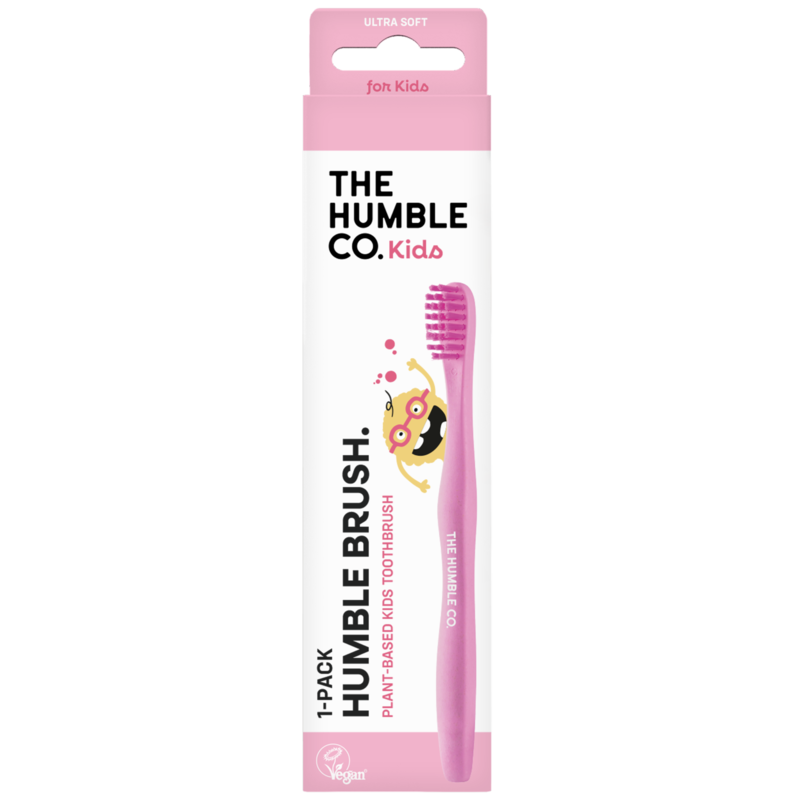 The Humble Co. Humble Kids Plant-based Toothbrush Extra Soft Rosa