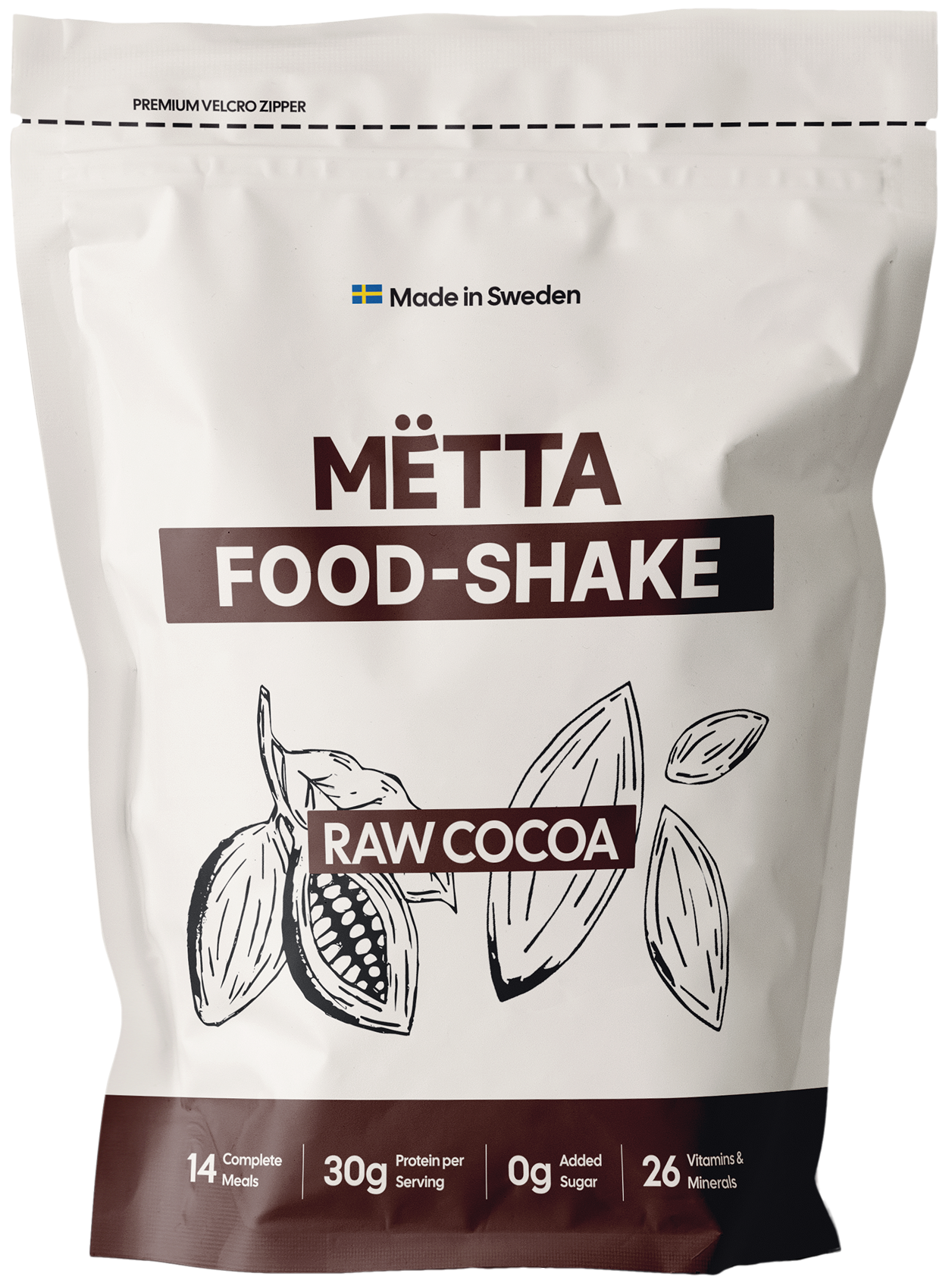 MËTTA Food Shake Raw Cocoa 1400 g