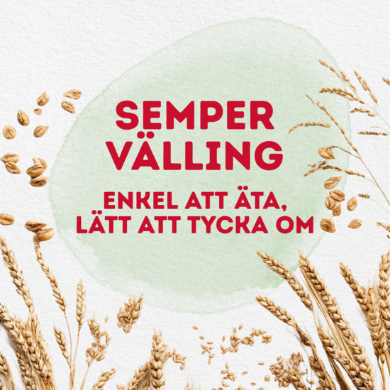 Semper Fullkornsvälling Havre, Vete & Råg 1 år+ 725 g