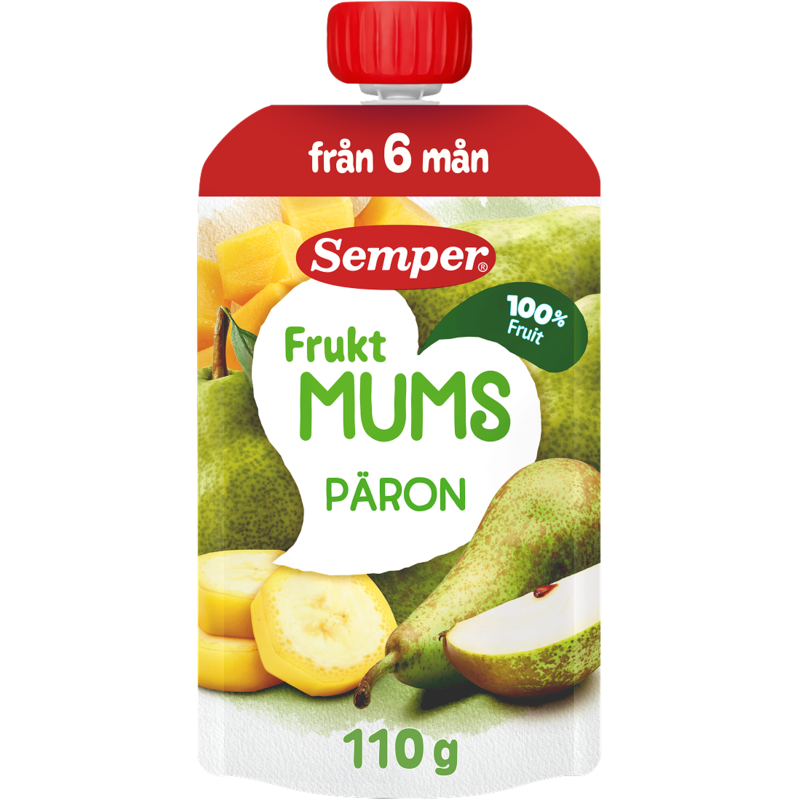 Semper Fruktmums Päron 110 g