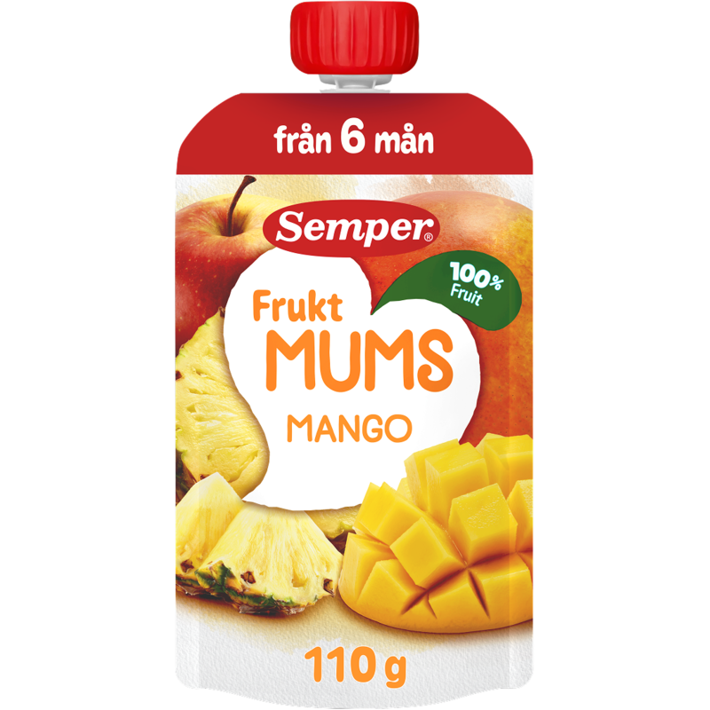 Semper Fruktmums Mango 110 g