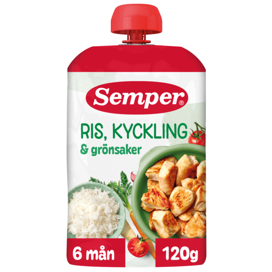Semper Ris & Kyckling 120 g 