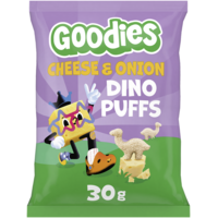 Goodies Dino Puffs Ost & Lök 30 g