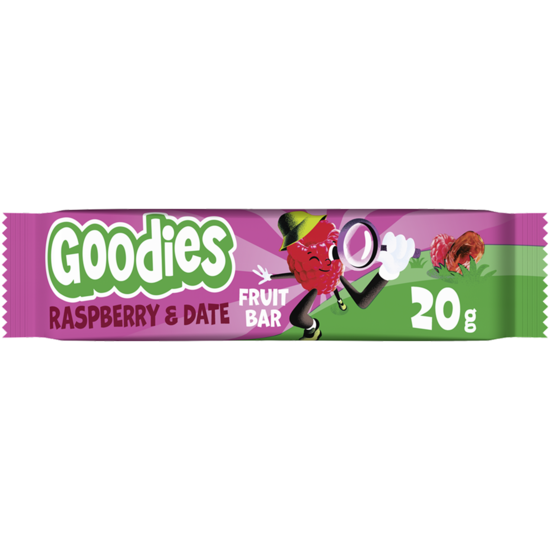 Goodies Fruktbar Hallon & Dadlar 20 g