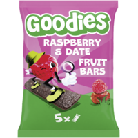 Goodies Fruktbar Hallon & Dadlar 5 x 20 g