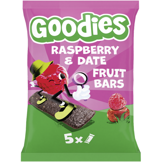 Goodies Fruktbar Hallon & Dadlar 5 x 20 g