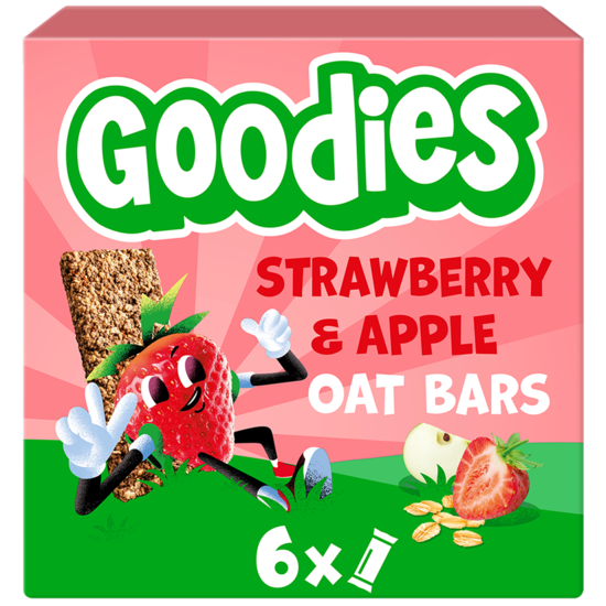 Goodies Havrebar Jordgubb & Äpple 23 g 6-pack