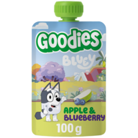 Goodies Fruktklämmis Bluey Äpple/Blåbär 100 g