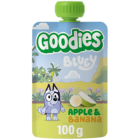 Goodies Fruktklämmis Bluey Äpple/Banan 100 g