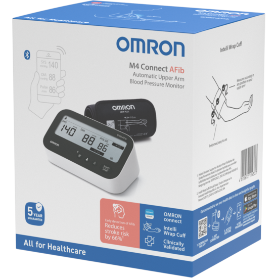 Omron Blodtrycksmätare M4 Connect AF (HEM-7196T1-FLE)
