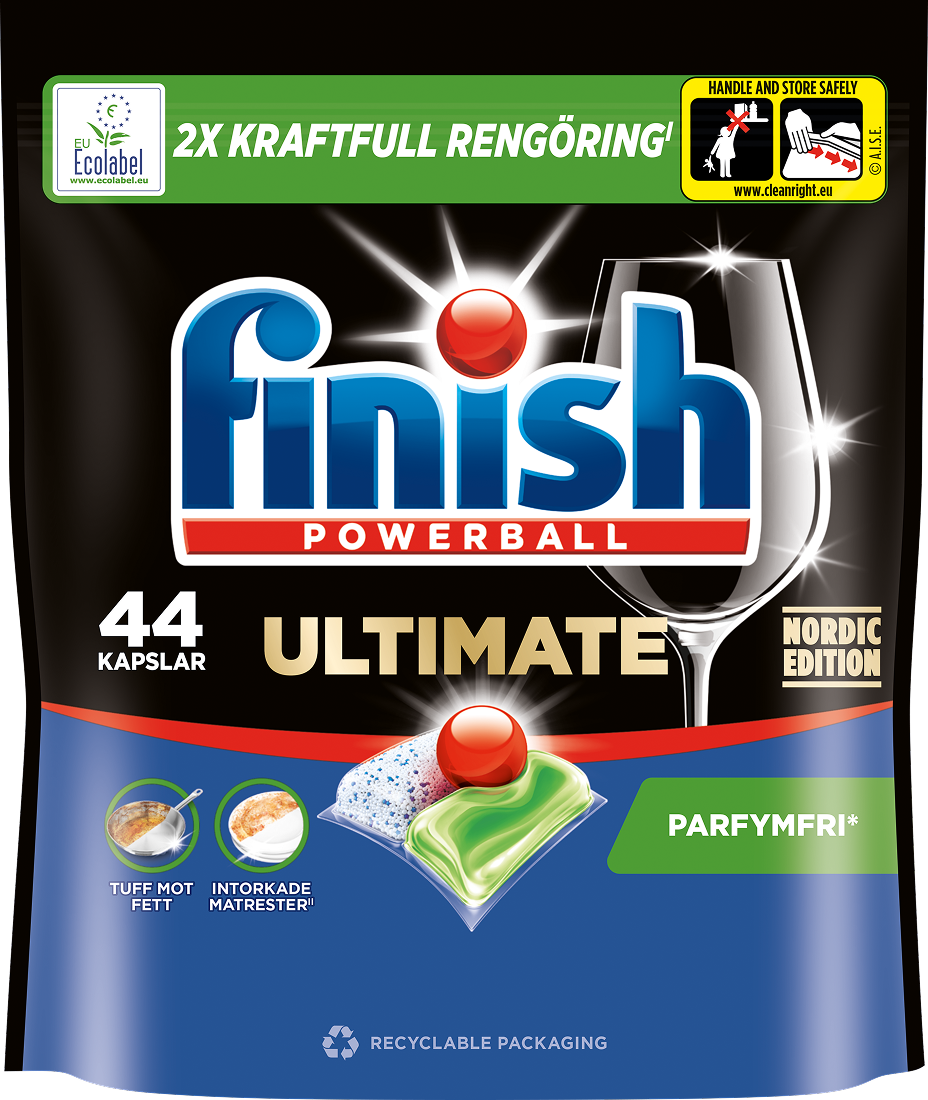 Finish Ultimate All-in-1 Parfymfri 44 st
