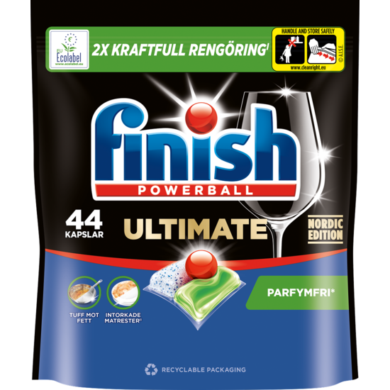 Finish Ultimate All-in-1 Parfymfri 44 st