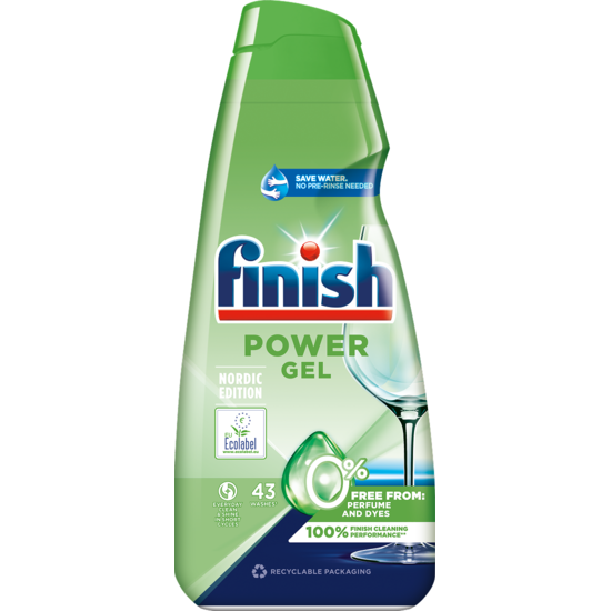 Finish Power Gel 0% Maskindisk 650 ml