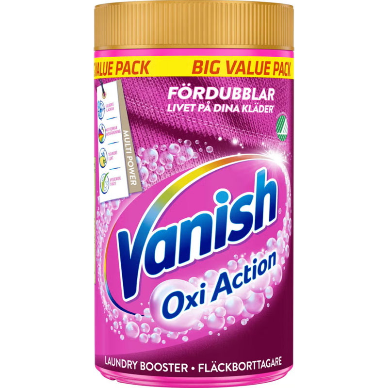 Vanish Pink Laundry Booster Fläckborttagningspulver 1400 g