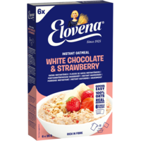 Elovena Havregrynsgröt Vit Choklad Jordgubb 210 g