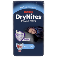 Huggies DryNites Pyjama Pants Boy 4-7 år 17-30 kg 10 st