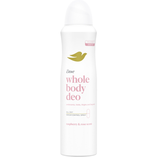 Dove Whole Body Deodorant Raspberry & Rose Spray 150 ml