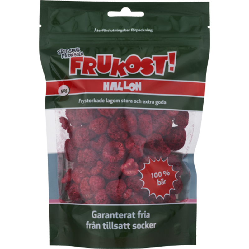 Frukost Frystorkade Hallon 45 g