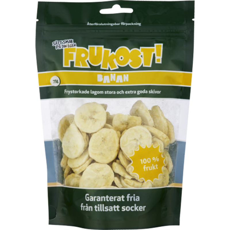 Frukost Frystorkad Banan 75 g