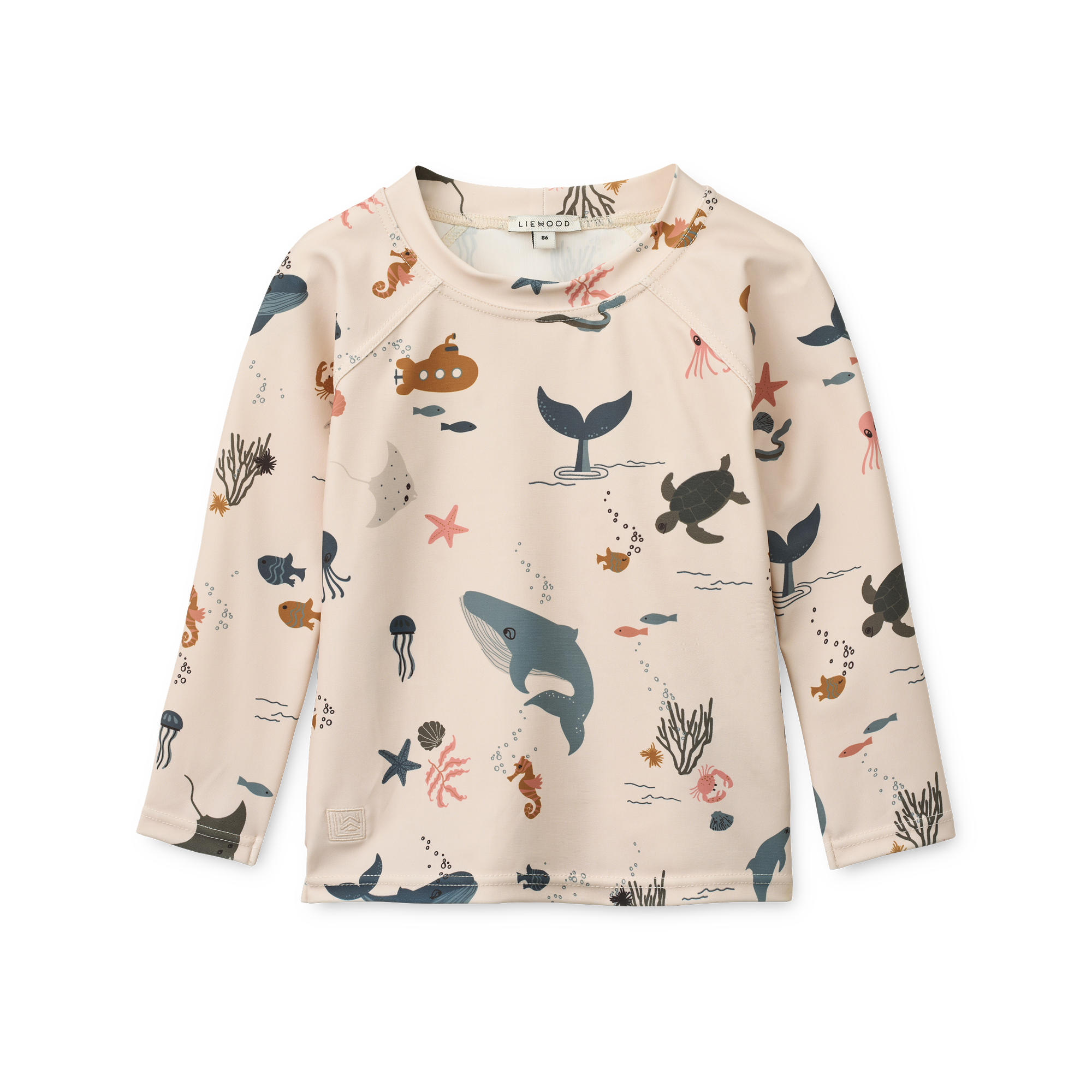 LIEWOOD Noah UV-tröja Sea Creature/Sandy Strl 116