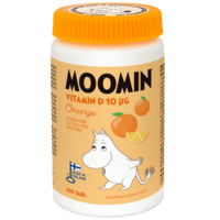 Moomin Vitamin D Apelsin 90 tuggtabletter