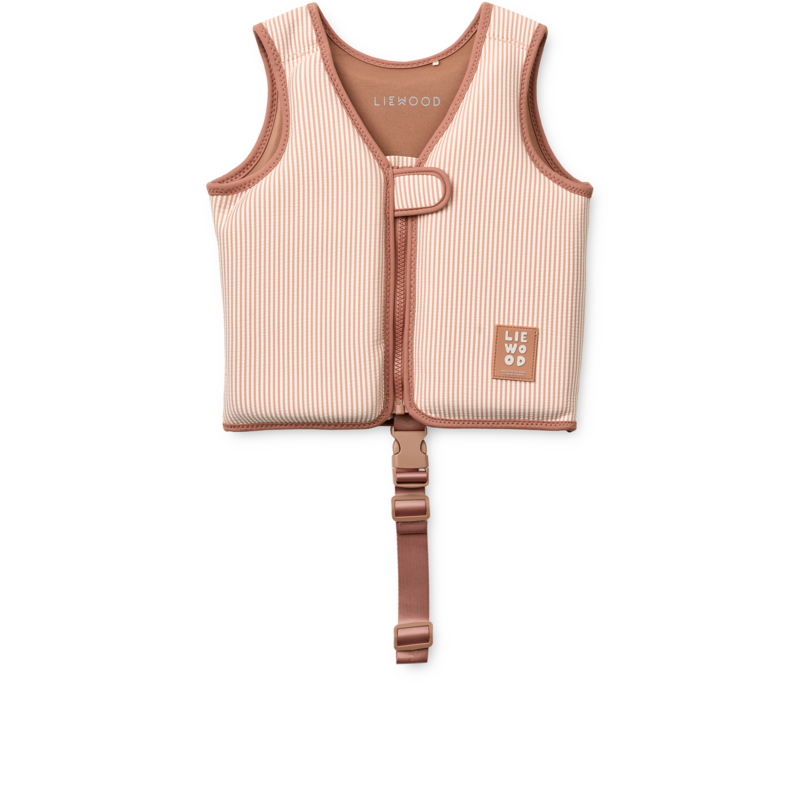 LIEWOOD Dove Badväst Y/D Stripe Pale Tuscany/Creme de la Creme Strl 15-19 kg