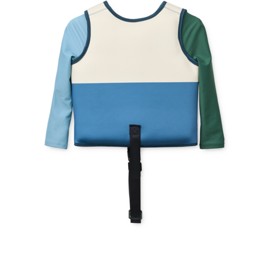 LIEWOOD Dove Badväst med Ärm Riverside Multi Mix Strl 15-19 kg