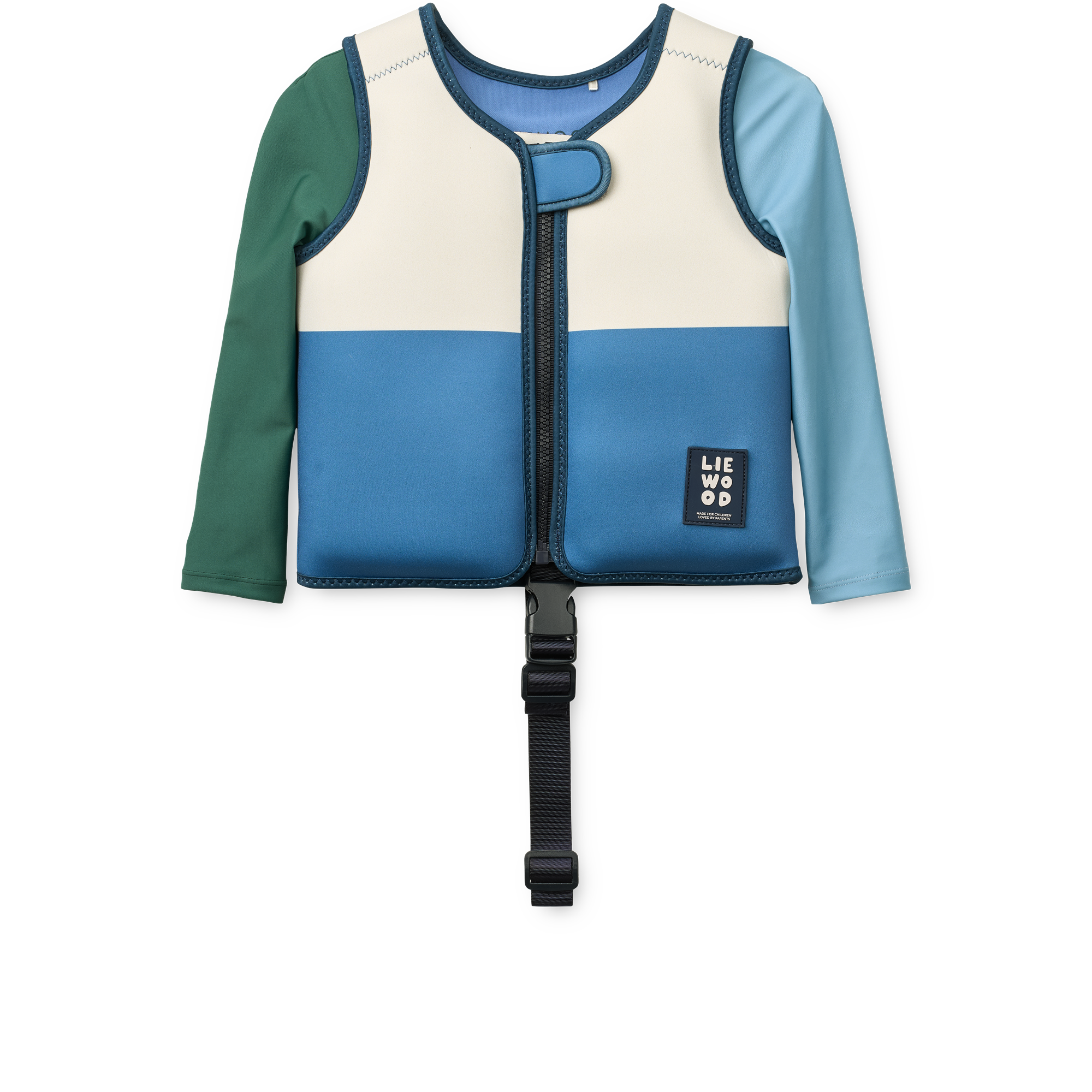 LIEWOOD Dove Badväst med Ärm Riverside Multi Mix Strl 11-15 kg