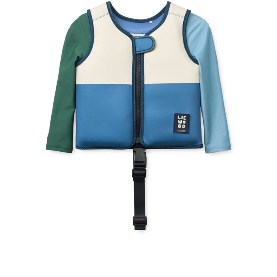 LIEWOOD Dove Badväst med Ärm Riverside Multi Mix Strl 11-15 kg