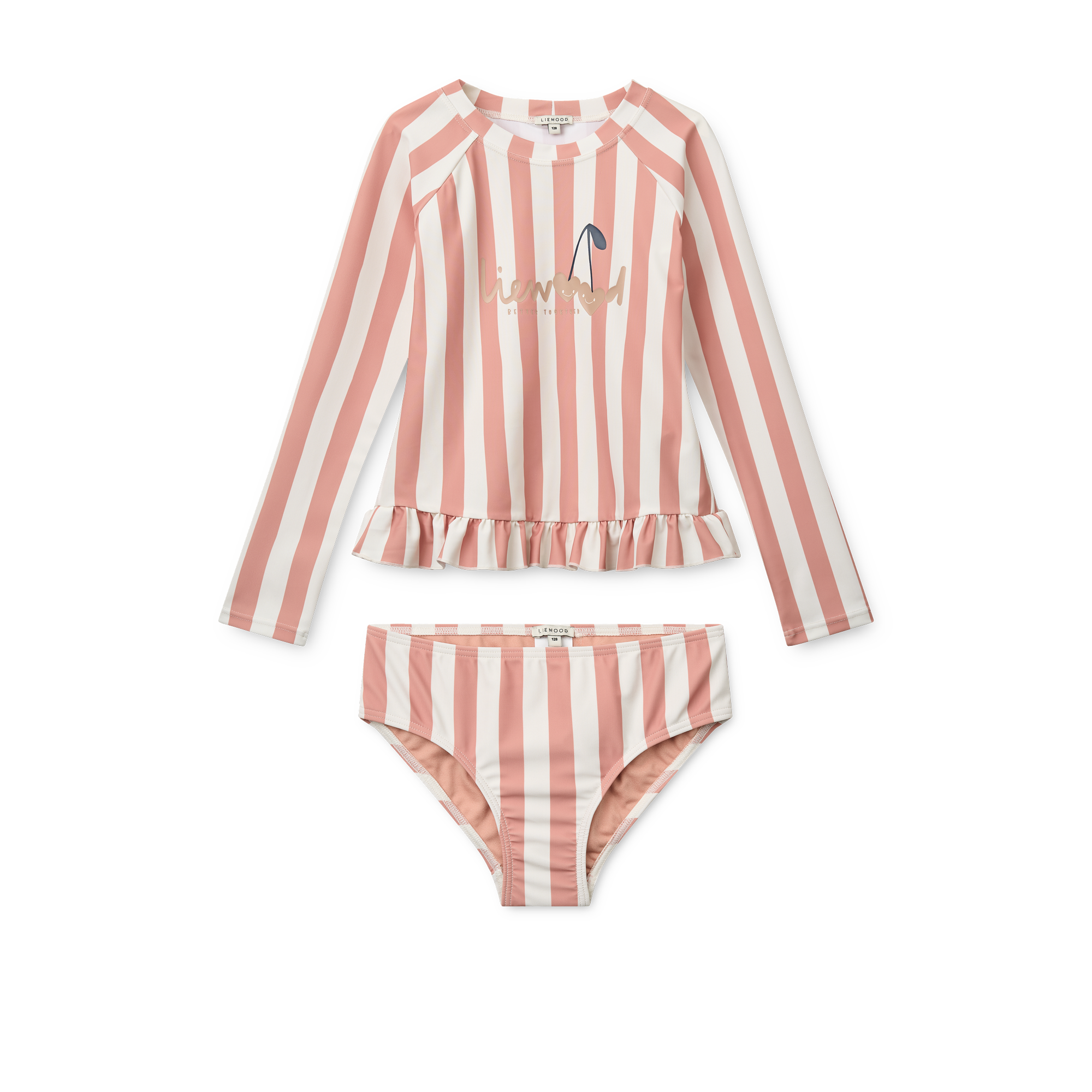 LIEWOOD Dagny UV-Set  Coral Blush/Creme de la Creme Stripe Strl 116