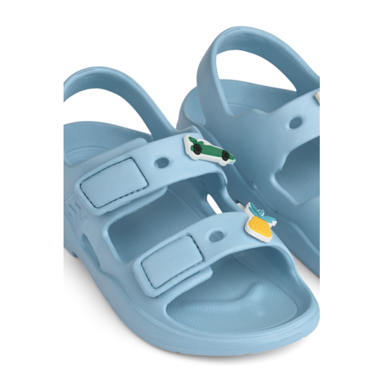 LIEWOOD Lilo Sandaler med applikationer Beach Blue Strl 34