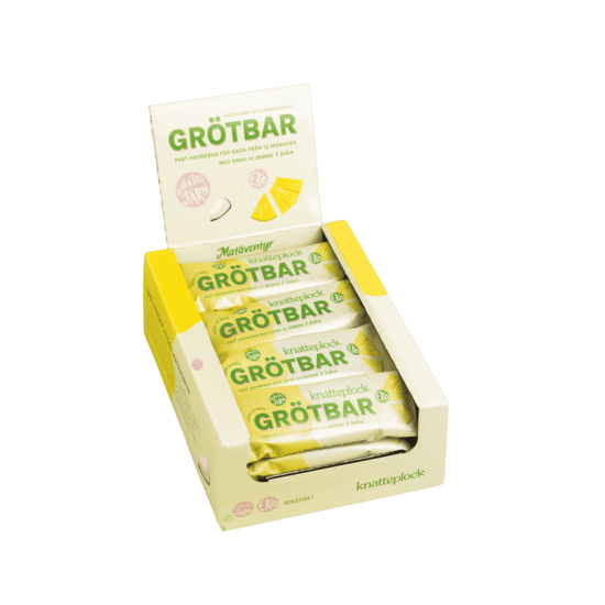 Knatteplock Grötbar Ananas & Kokos 25 g x 16 st