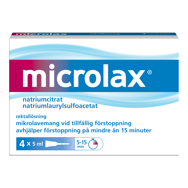Microlax mikrolavemang 4 x 5 ml