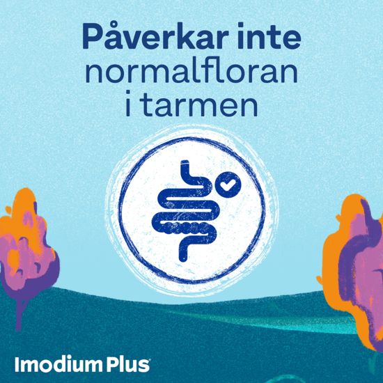 Imodium Plus tablett 2 mg/125 mg, 12 st