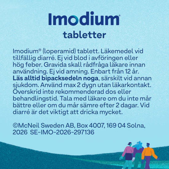 Imodium tablett 2 mg, 16 st