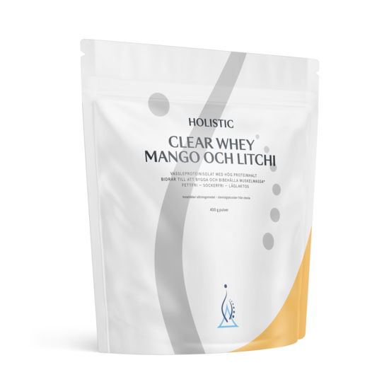 Holistic Clear Whey Vassleproteinisolat Mango och Litchi 400 g