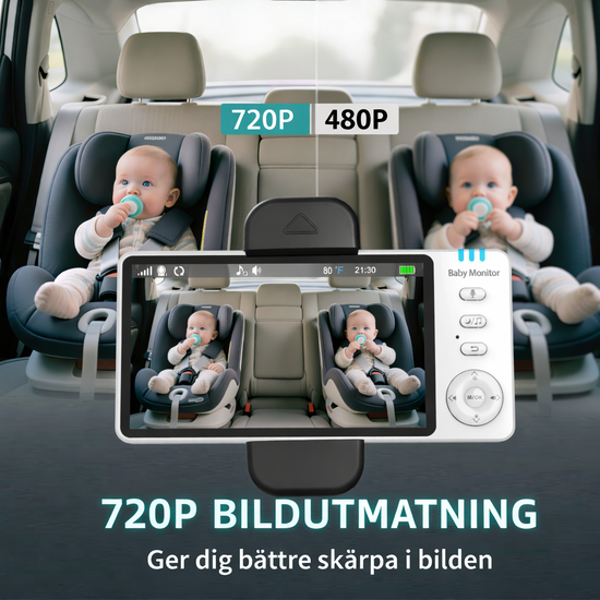 Luna Bambini Babymonitor Pro 5.0" Home & Travel