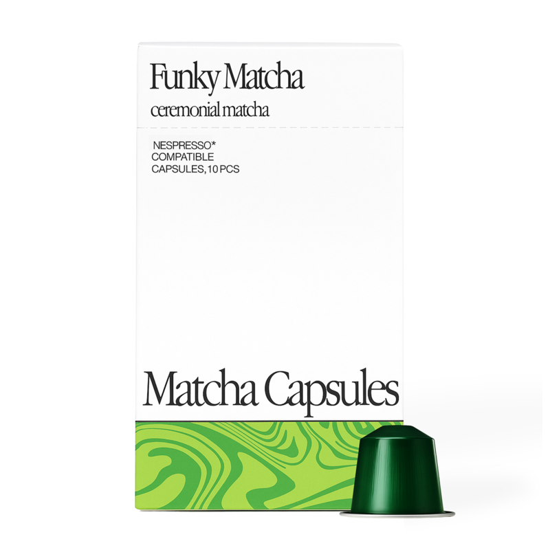 Funky Matcha Ceremoniella Matcha kapslar (Nespresso-kompatibla) 10 st