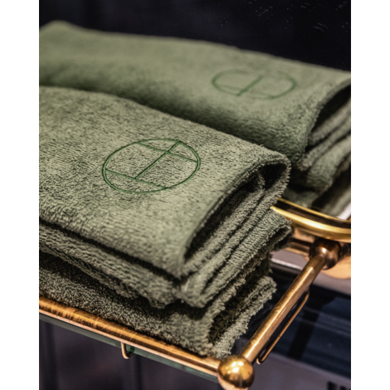 Green Heads Hair Towel Wrap
