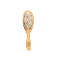 Green Heads Wooden Pin Brush 