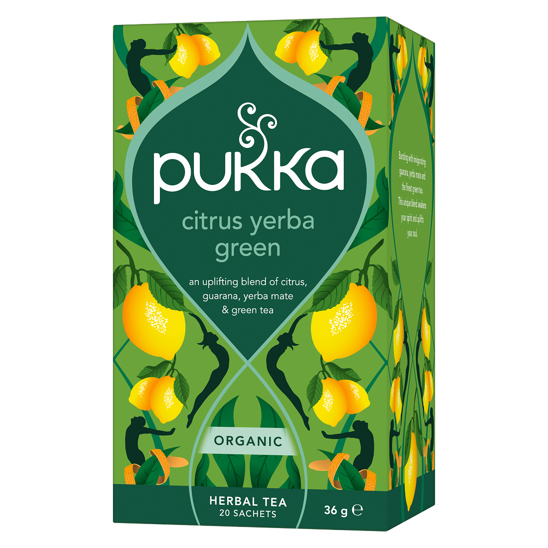 Pukka Grönt Te Citrus Yerba Green EKO 20 tepåsar