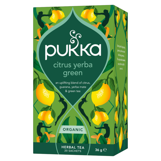 Pukka Grönt Te Citrus Yerba Green EKO 20 tepåsar