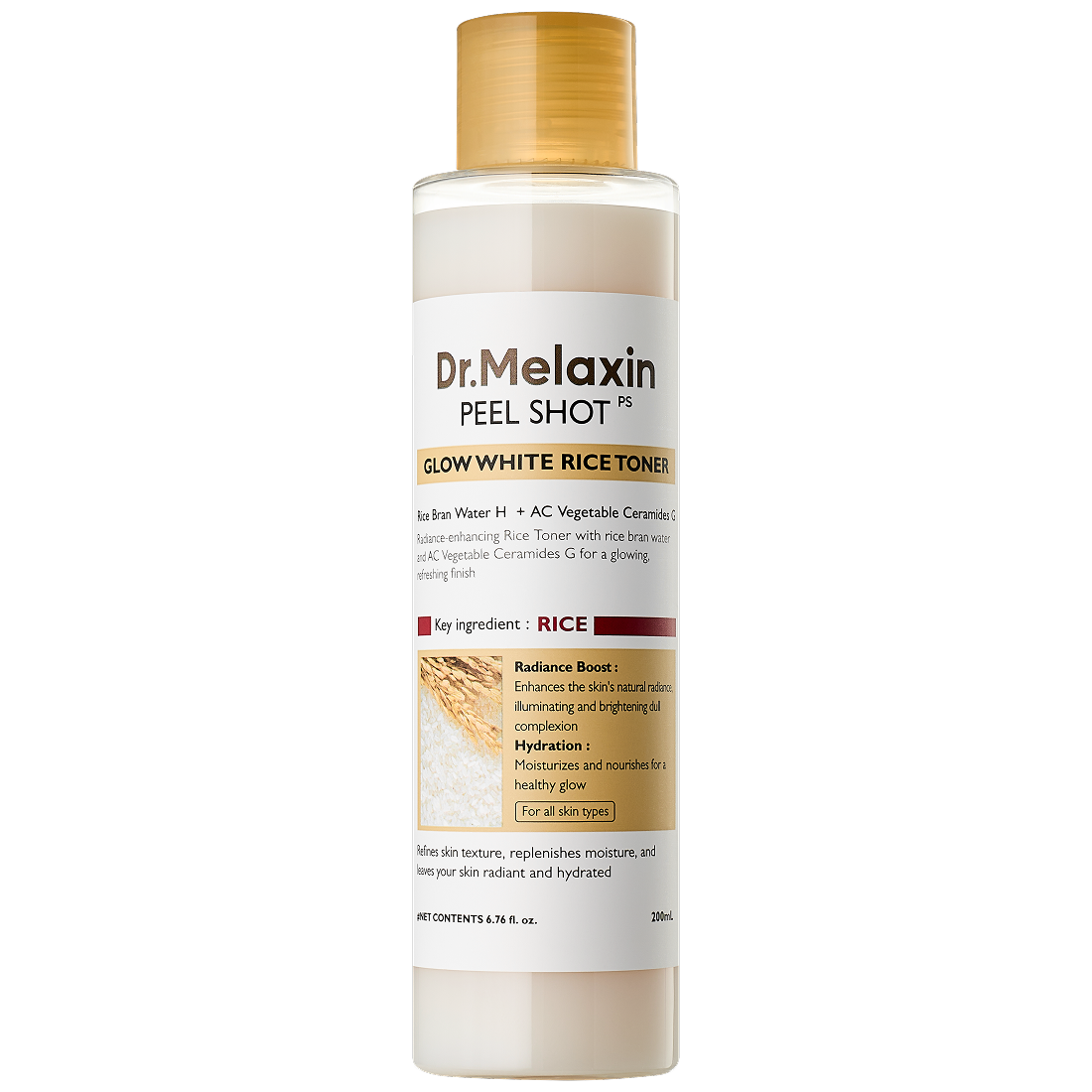 Dr.Melaxin Peel Shot Glow White Rice Toner 200 ml