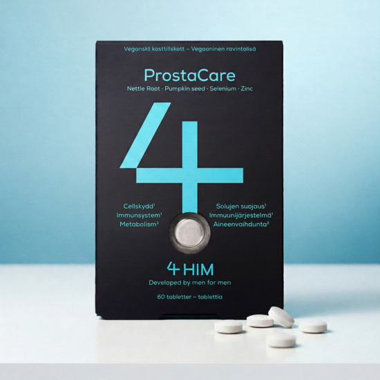 4HIM ProstaCare 60 tabletter – Kosttillskott för män 40+ med zink & selen