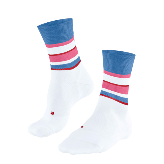 FALKE RU4 Endurance Compression Socks Woman White Stripes 35-36
