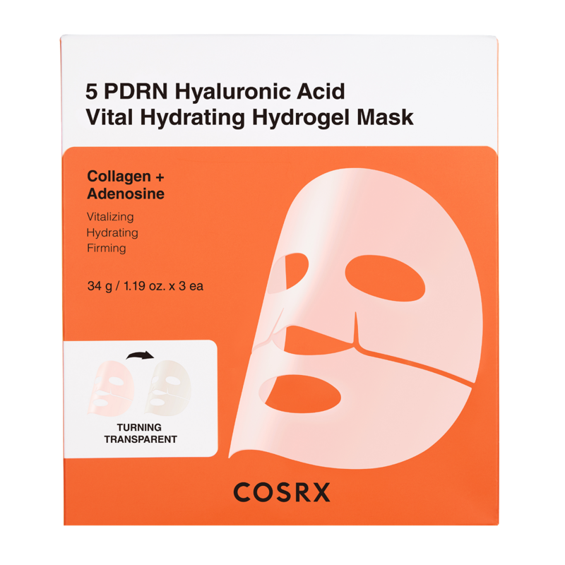 COSRX 5 PDRN Hyaluronic Acid Vital Hydrating Hydrogel Mask 3 st