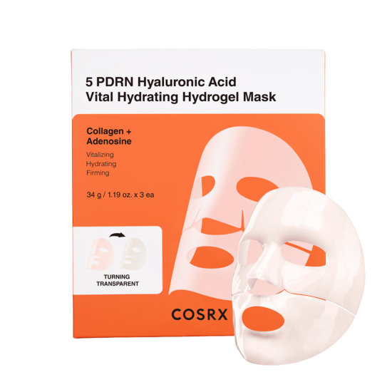 COSRX 5 PDRN Hyaluronic Acid Vital Hydrating Hydrogel Mask 3 st