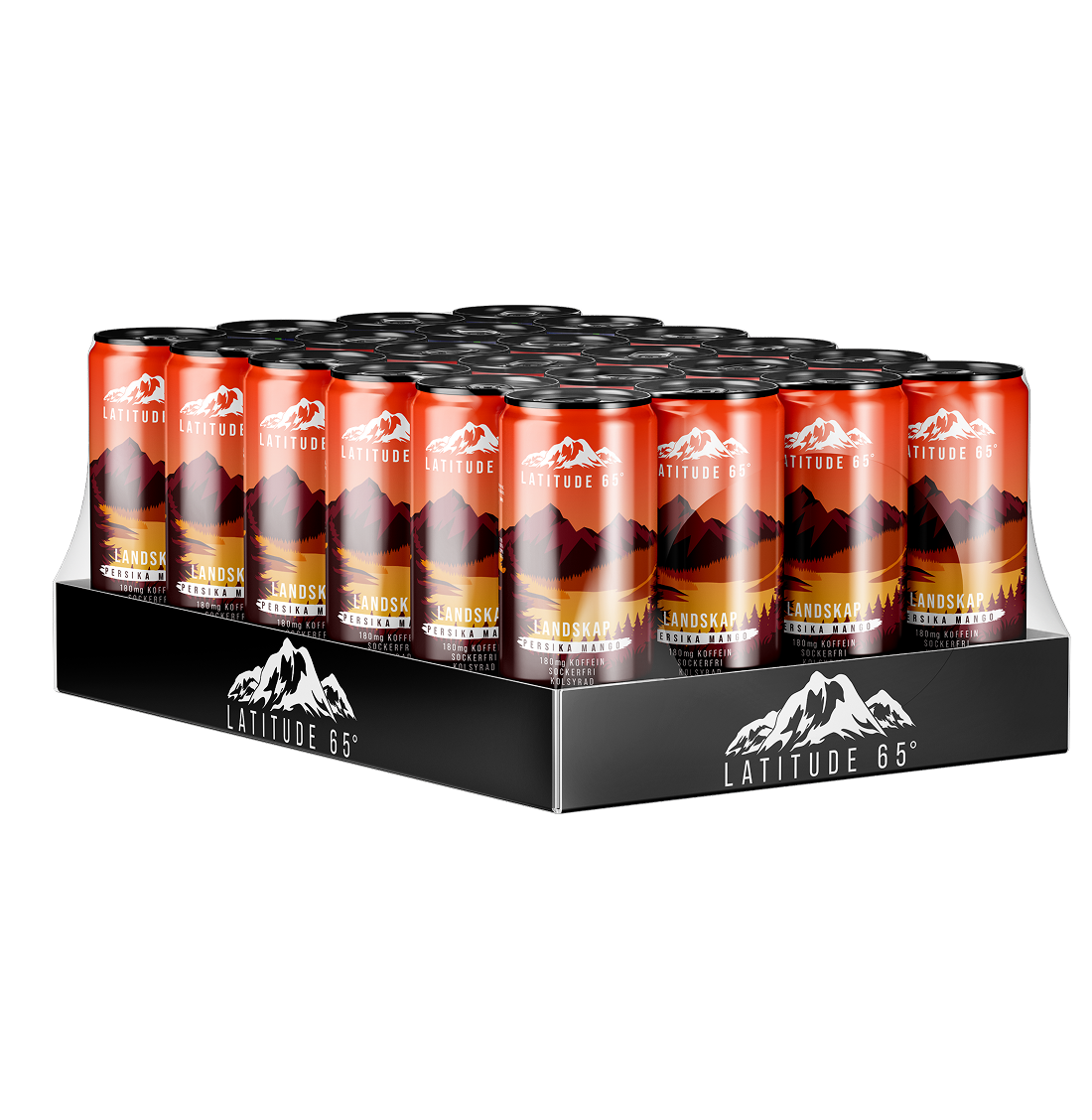Latitude 65 Landskap Persika/Mango 24 x 330 ml