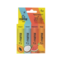 Dr. PawPaw Original & Tropical Lip Balms 4-pack 4 x 4 g